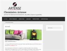 Tablet Screenshot of cheminees-artense.fr